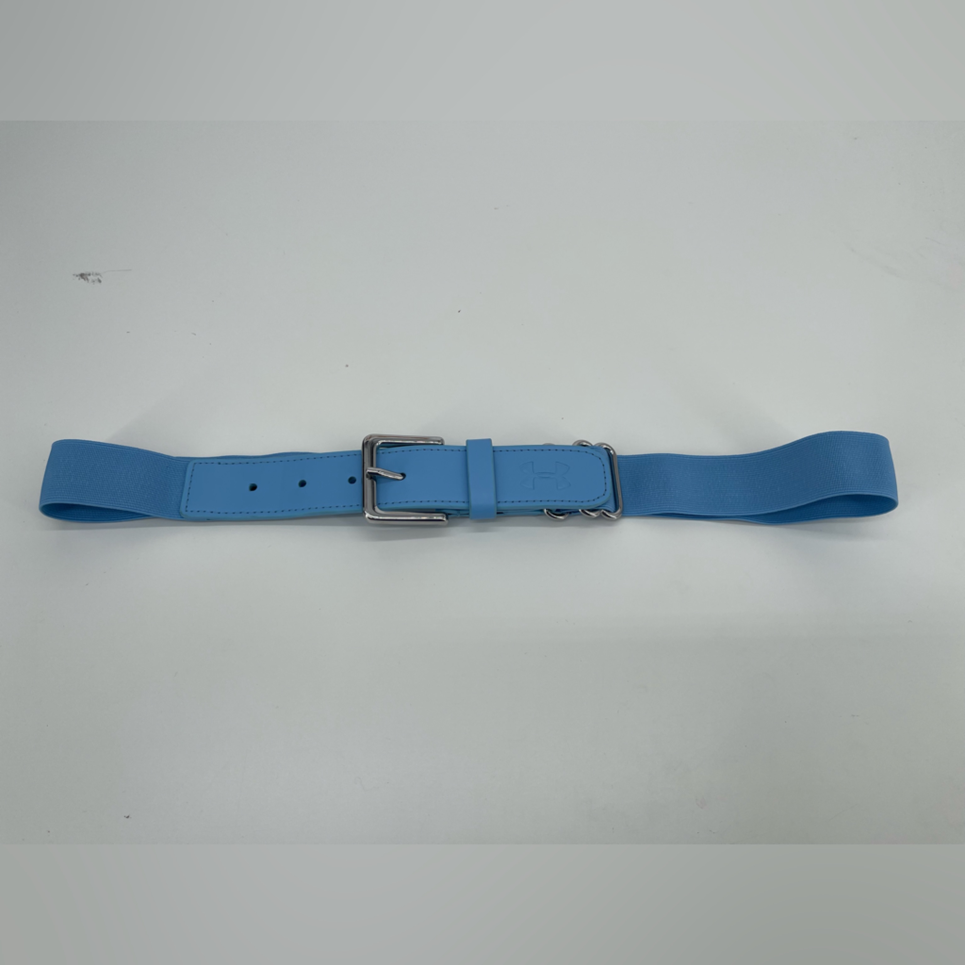Under Armour Blue Baseball Belt With Silver Buckle